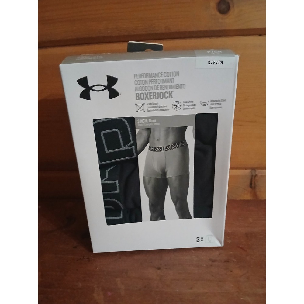 Under Armour UA Performance Tech Mesh 3 " 8 cm Boxerjock S P CH NWT - 3 Pack ZA1